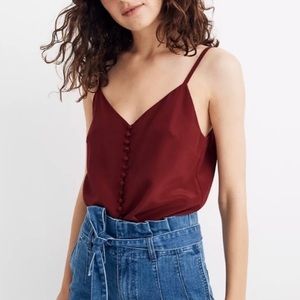 Madewell Silk Button-Down Cami